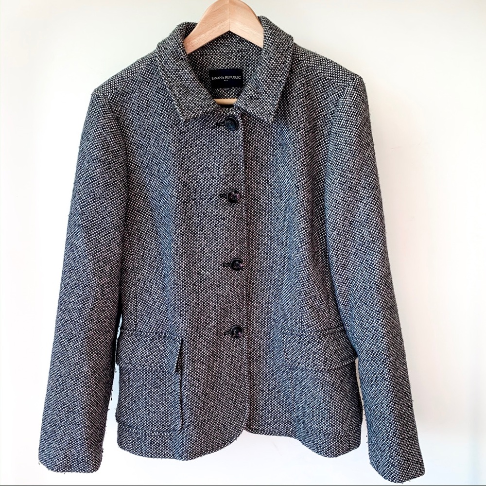 Banana Republic Women Wool Linen Blend Coat
